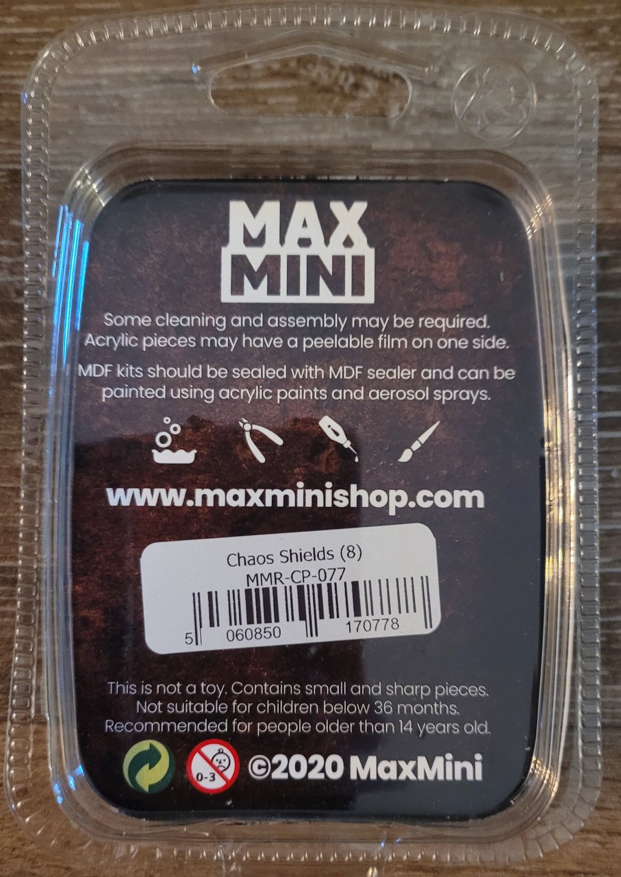 MaxMini Chaos Shields (8) (*See Per Order Flat Rate Shipping)