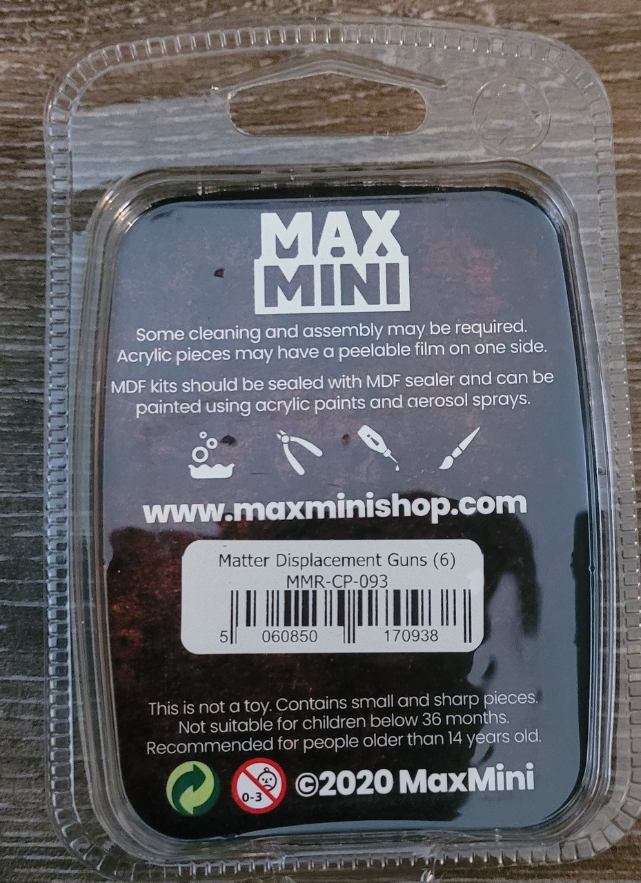 MaxMini: Matter Displacement Guns (6) (*See Per Order Flat Rate Shipping)