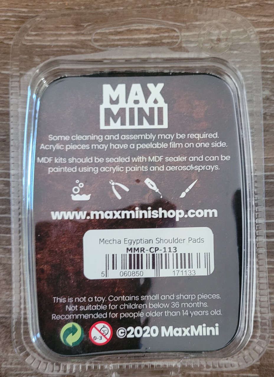 MaxMini Mecha Egyptian Shoulder Pads (*See Per Order Flat Rate Shipping)