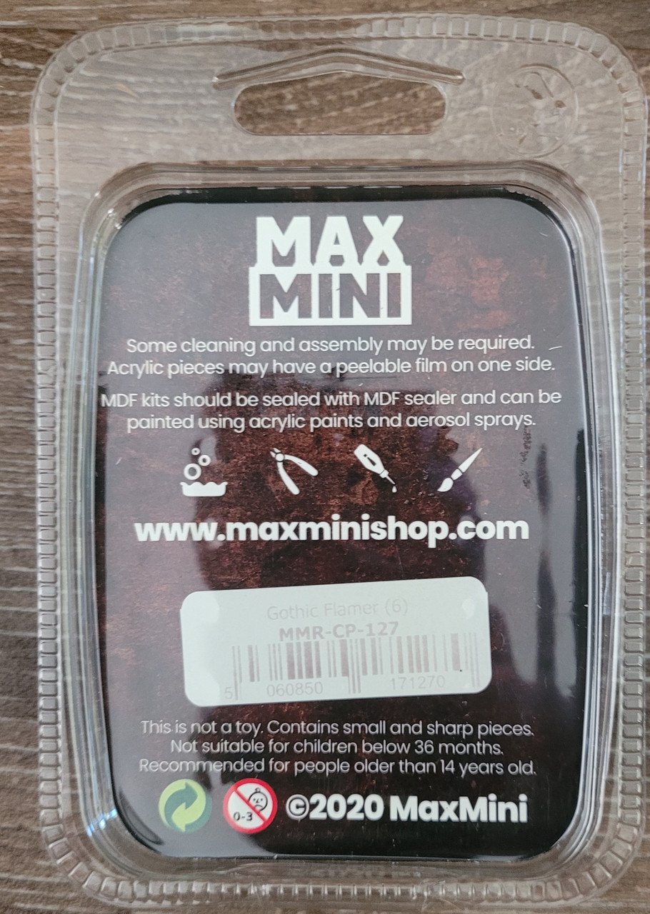 MaxMini Gothic Flamer (6) (*See Per Order Flat Rate Shipping)