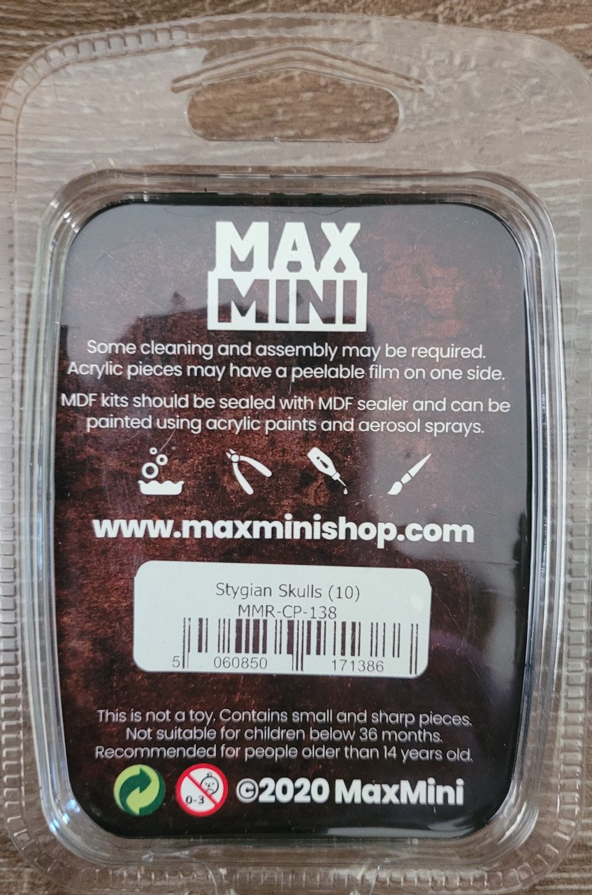 MaxMini Stygian Skulls (10) (*See Per Order Flat Rate Shipping)