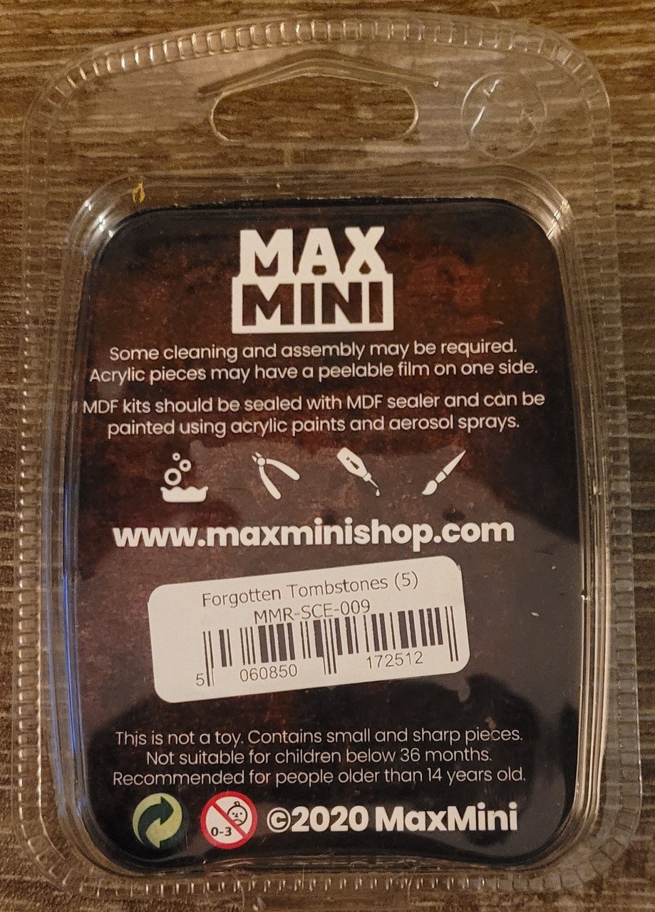 MaxMini Scenery - Forgotten Tombstones (5) (*See Per Order Flat Rate Shipping)