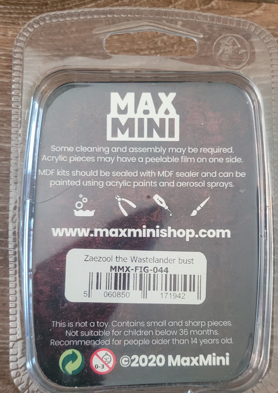MaxMini Zaezool the Wastelander Bust (1) (*See Per Order Flat Rate Shipping)
