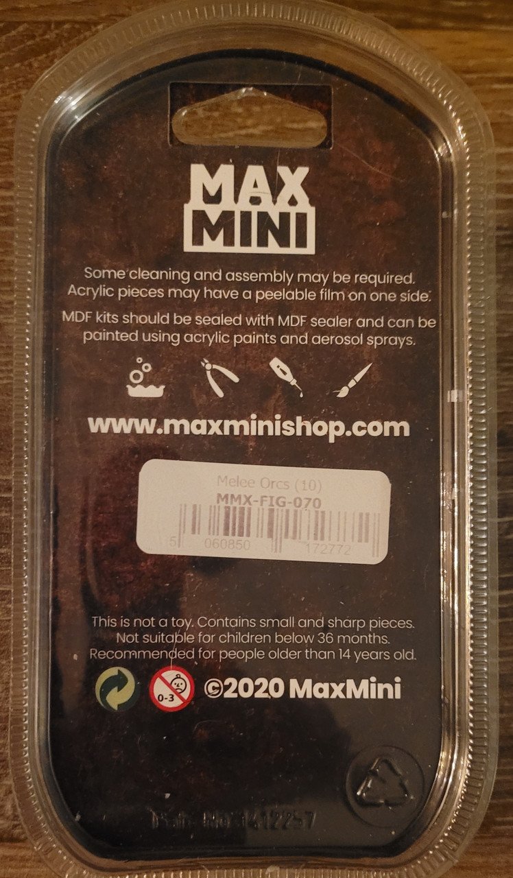 Max Mini Melee Orcs (10)(*See Per Order Flat Rate Shipping)