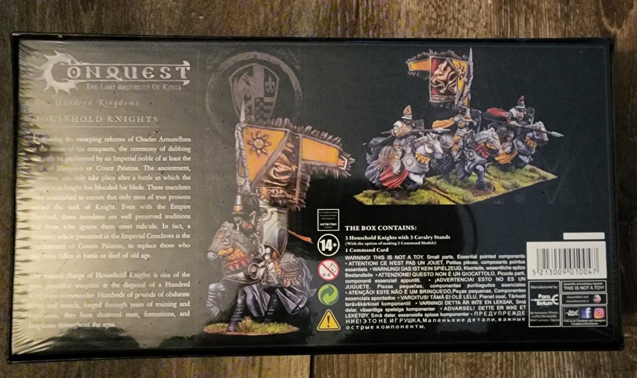 Conquest The Hundred Kingdoms Household Knights (*See Per Order Flat Rate Shipping)
