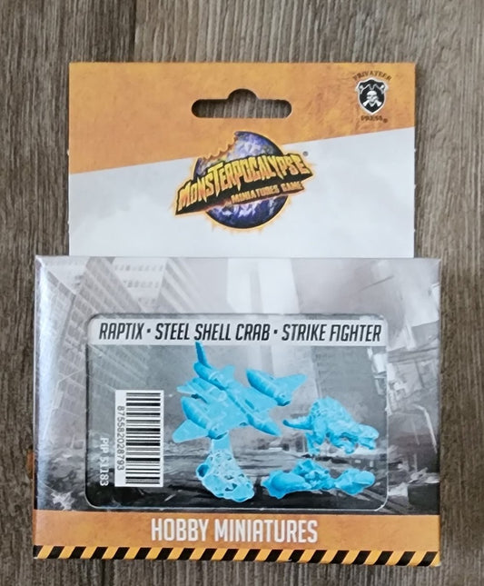 Monsterpocalypse Mini Game Raptix - Strike Fighter - Steel Shell Crab (*See Per Order Flat Rate Shipping)