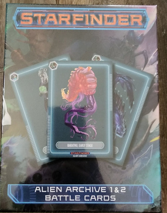 StarFinder RPG Alien Archive 1 & 2 Battle Cards (*See Per Order Flat Rate Shipping)