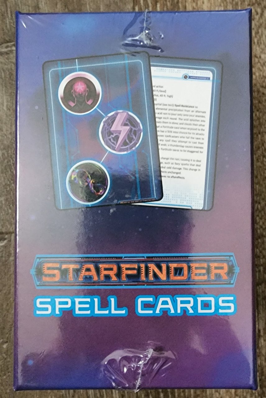 Starfinder RPG Spell Cards (*See per Order flat Rate Shipping)