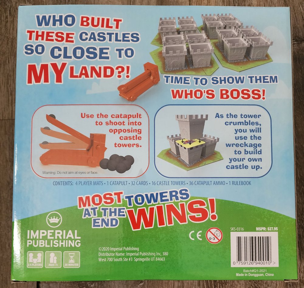 Catapult Castle Board Game (*See Per Order Flat Rate Shipping)