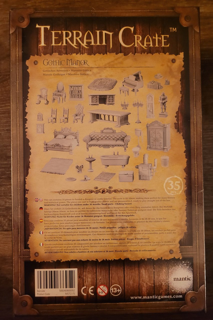 Terrain Crates Gothic Manor Scenics (*See Per Order Flat Rate Shipping)