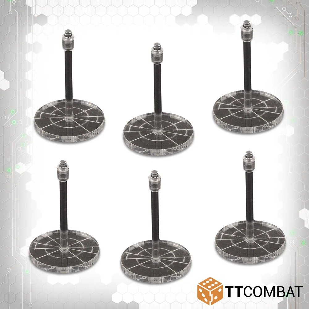 Dropfleet Commander Light Clear Base Pack (Bag) (*See Per Order Flat Rate Shipping)