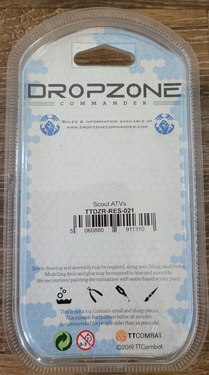 DropZone Commander Scout ATVs (*See Per Order Flat Rate Shipping)