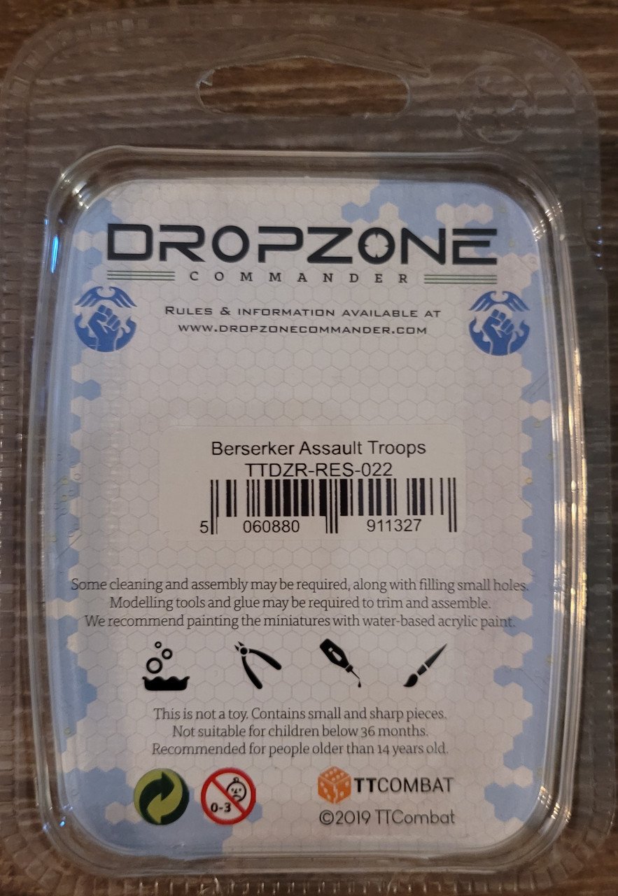 DropZone Commander Berserker Assault Troops (*See Per Order Flat Rate Shipping)