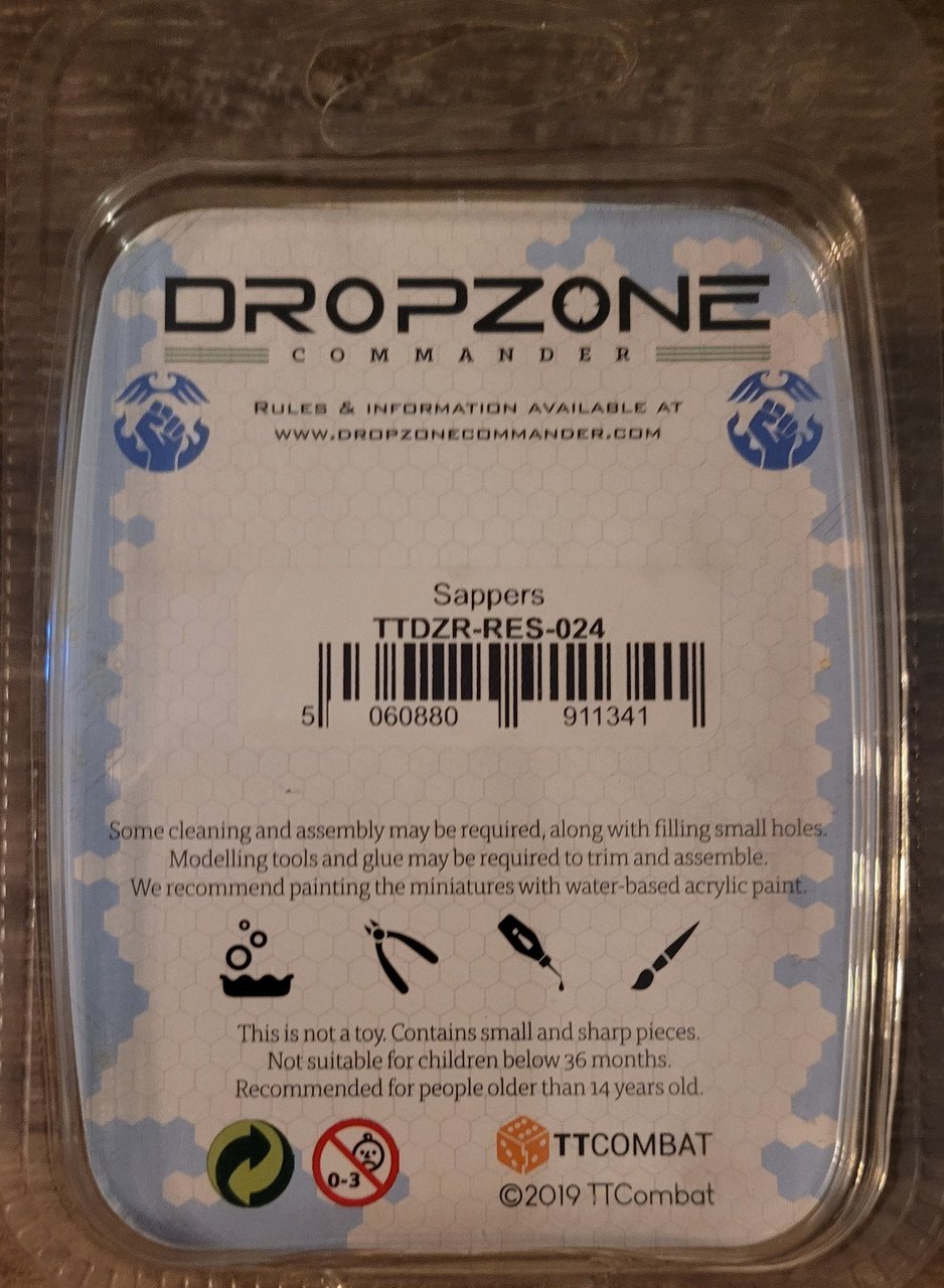 DropZone Commander Sappers (*See Per Order Flat Rate Shipping)