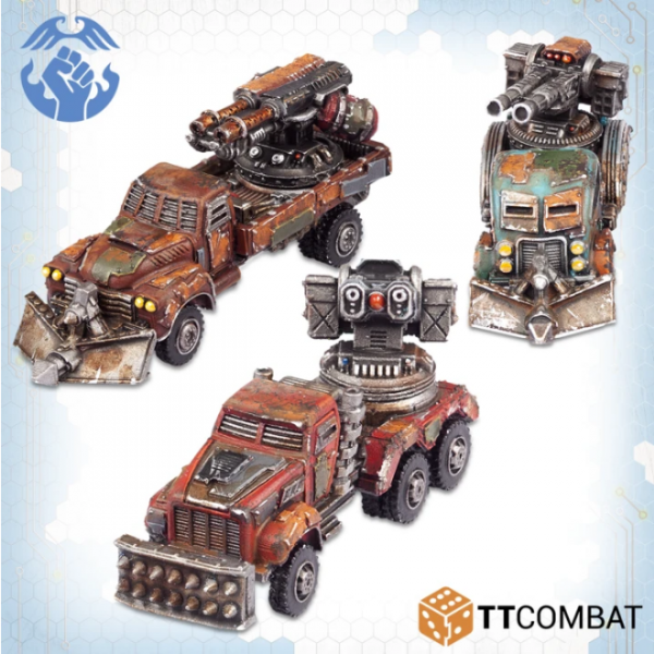 DropZone Commander AA Gun Wagons (*See Per Order Flat Rate Shipping)