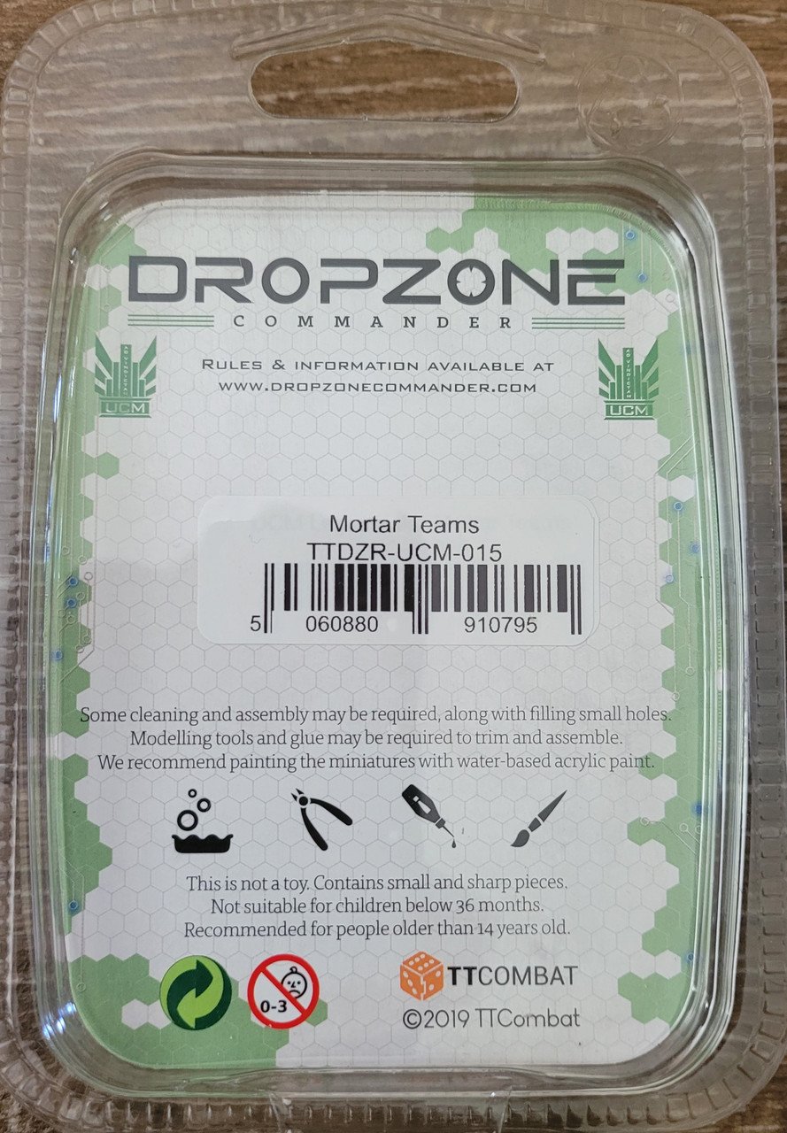 DropZone Commander UCM Mortar Teams (*See Per Order Flat Rate Shipping)