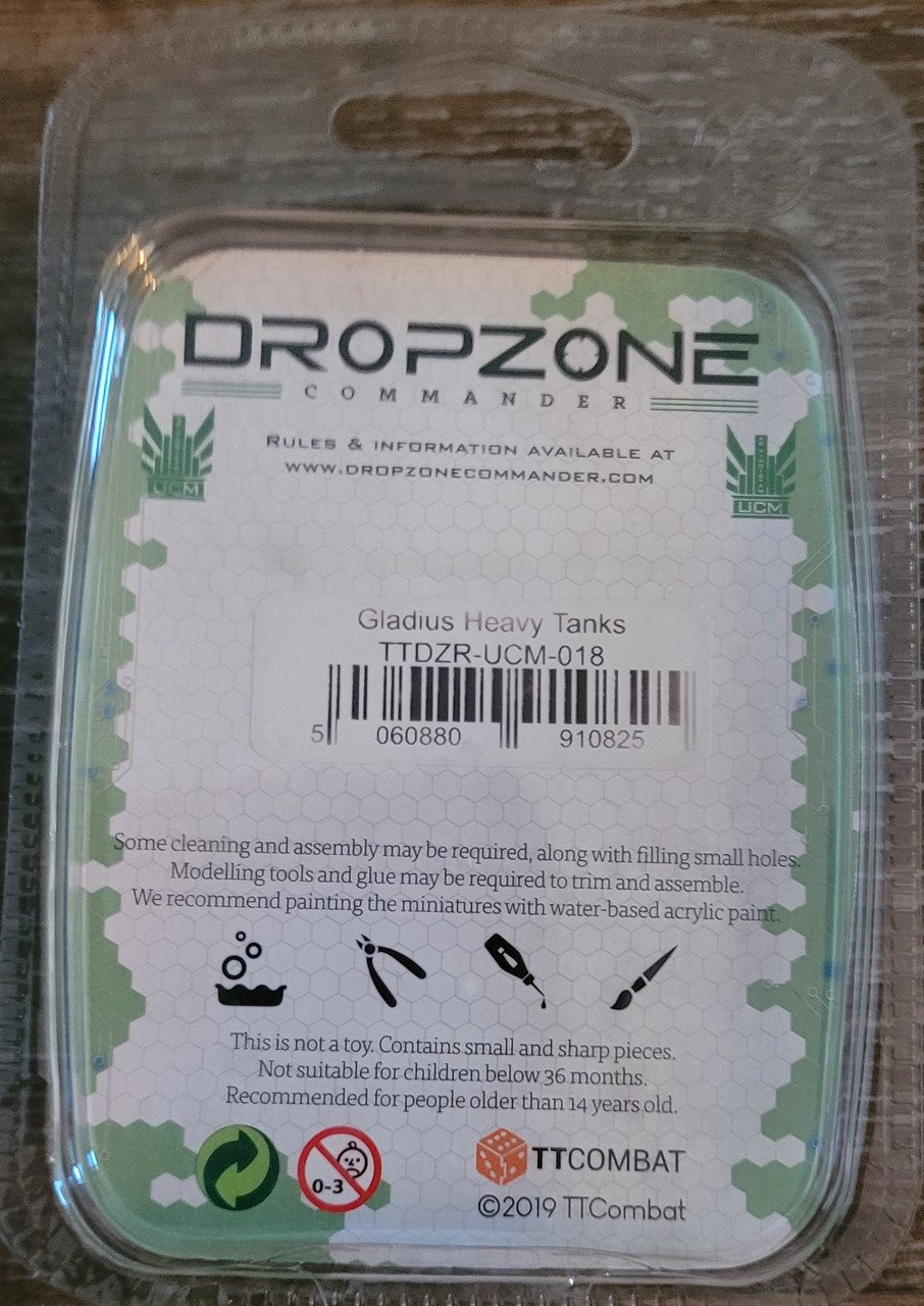 DropZone Commander Gladius Heavy Tank (*See Per Order Flat Rate Shipping)
