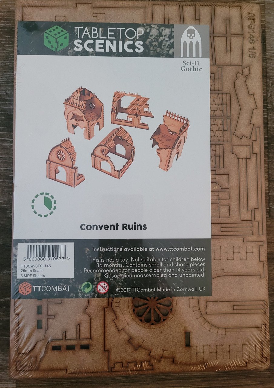 Sci-fi/Gothic Scenics Convent Ruins (*See Per Order Flat Rate Shipping)