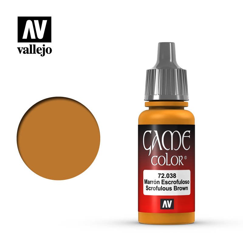 Vallejo Paint Game Color Scrofulous Brown 72038 (*See Per Order Flat Rate Shipping)