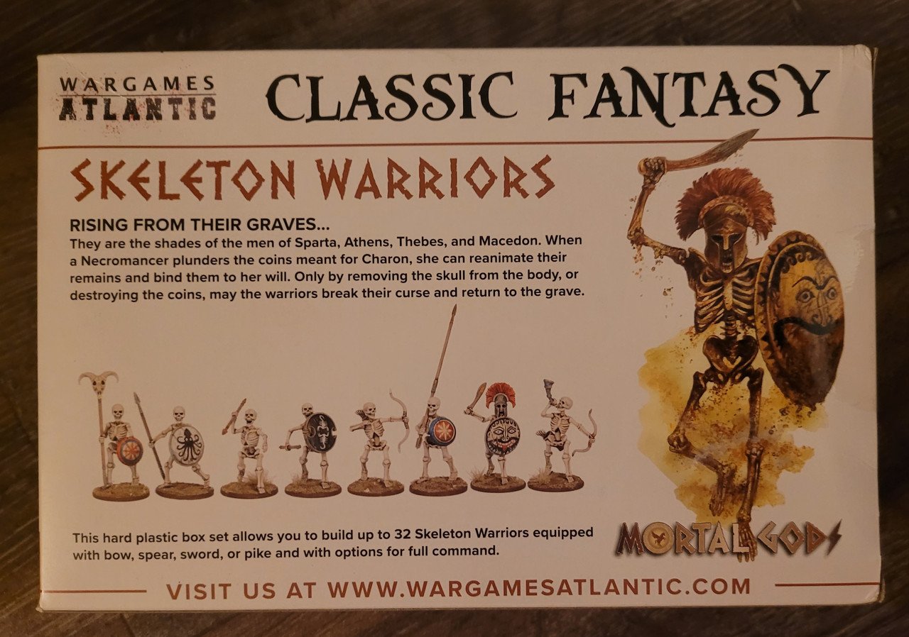 Wargames Atlantic Classic Fantasy Skeleton Warriors (*See Per Order Flat Rate Shipping)
