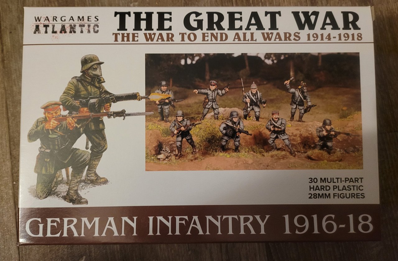 Wargames Atlantic Great War German Infantry (30) (*See Per Order Flat Rate Shipping)