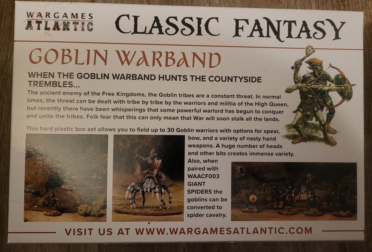 Wargames Atlantic Classic Fantasy Goblin Warband (30)(*See Per Order Flat Rate Shipping)