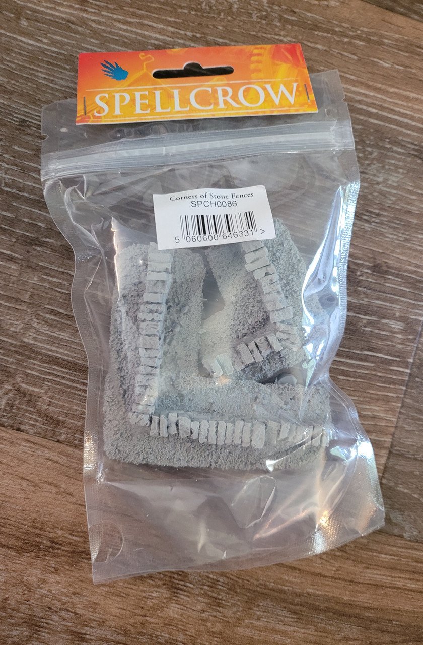 Minature Terrain Corners of Stone Fences (*See Per Order Flat Rate Shipping)