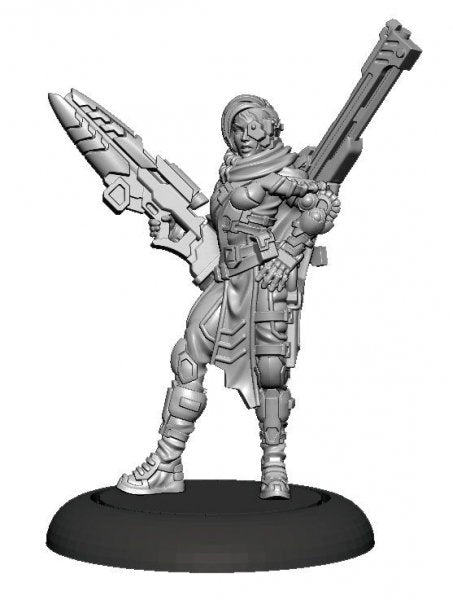 Warcaster The Quartermaster Wild Card Hero Attachment (metal) (*See Per Order Flat Rate Shipping)