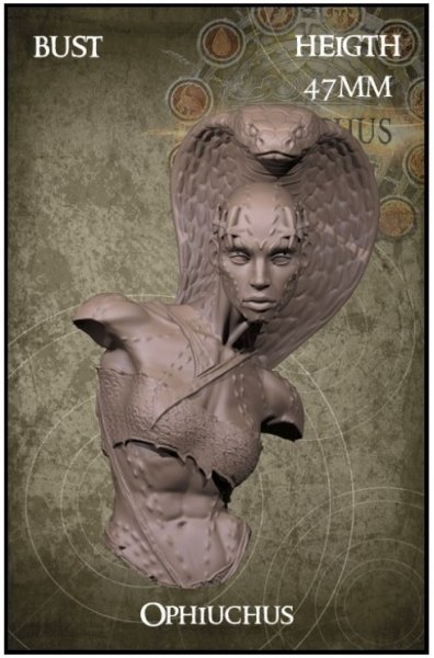 Yedhato Model Kit Ophiuchus Bust  (*See Per Order Flat Rate Shipping)