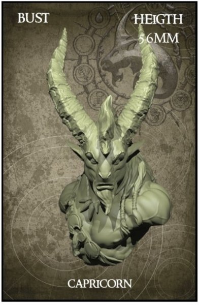 Yedharo model Kit Capricorn Bust (*See Per Order Flat Rate Shipping)