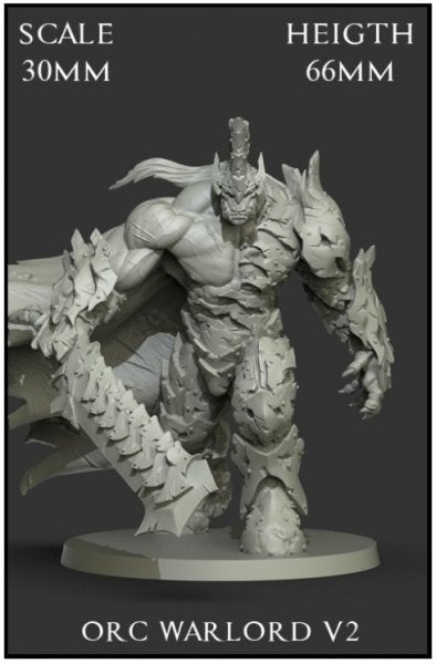 Yedharo Model Kit Orc Warlord v2 (30mm Scale) (*See Per Order Flat Rate Shipping)