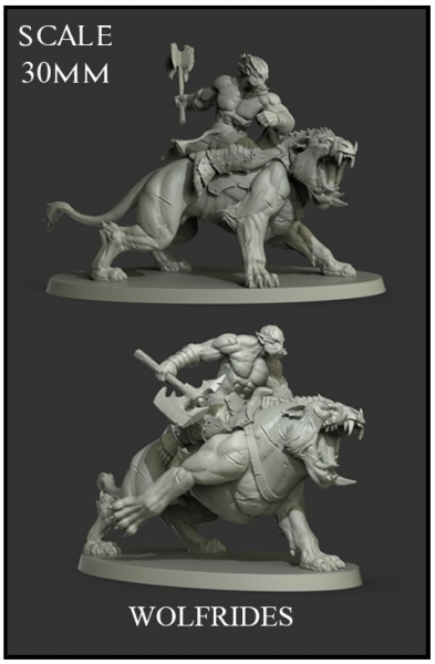 Yedharo Model Kit Woflriders (30mm Scale) (*See Per Order Flat Rate Shipping)