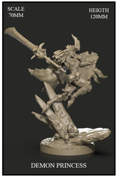 Yedharo Model Kit Demon Princess (70mm Scale) (*See Per Order Flat Rate Shipping)