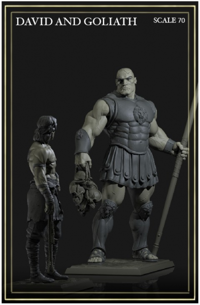 Yedharo Models Kit David and Goliath  (70mm Scale)