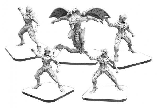 Monsterpocalypse Necros Shinobi and Necros Overlord Necroscourge Unit (metal) (*See Per Order Flat Rate Shipping)