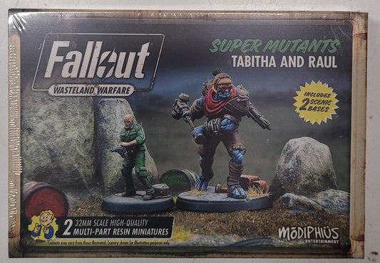 Fallout RPG Wasteland Warfare - Super Mutants Tabita and Raul (*See Per Order Flat Rate Shipping)