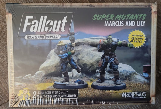 Fallout Wasteland Warfare - Super Mutants Marcus and Lily (*See Per Order Flat Rate Shipping)