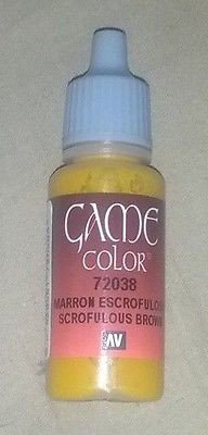 Vallejo Paint Game Color Scrofulous Brown 72038 (*See Per Order Flat Rate Shipping)