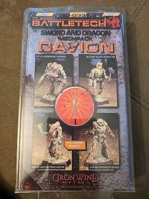 BattleTech 10-033 Sword and Dragon Mech Pack I Davion (*See Per Order Flat Rate Shipping)