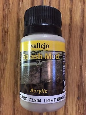 Vallejo Weathering Effects: Light Brown Splash Mud 73804 (*See Per Order Flat Rate Shipping)