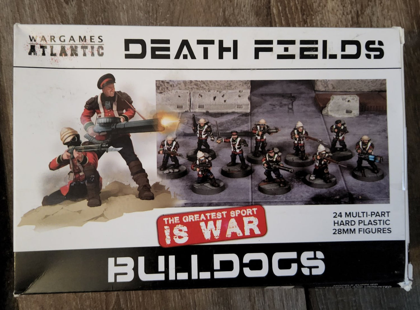 Wargames Atlantic Death Fields BullDogs (24) (*See Per Order Flat Rate Shipping)