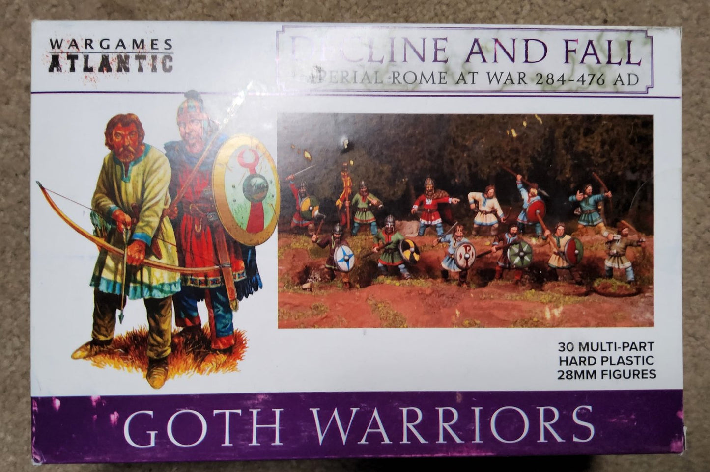 Wargames Atlantic Decline and Fall Goth Warriors (30) (*See Per Order Flat Rate Shipping)