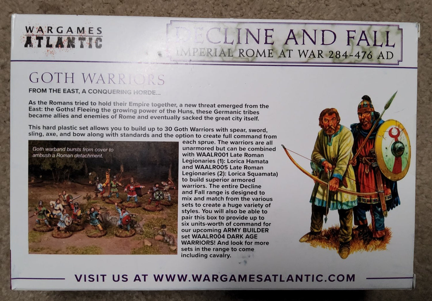 Wargames Atlantic Decline and Fall Goth Warriors (30) (*See Per Order Flat Rate Shipping)