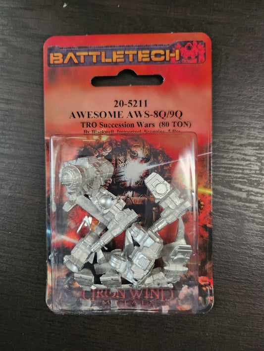 BattleTech 20-5211 Awesome  AWS-8Q / 9Q Mech (*See Per Order Flat Rate Shipping)