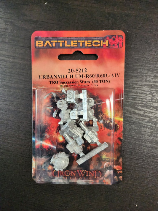 BattleTech 20-5212 UrbanMech UM-R60 / R60L /AIV Mech (*See Per Order Flat Rate Shipping)