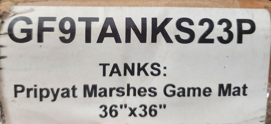 Tanks: Pripyat Marshes game mat 36in x 36in (*See Per Order Flat Rate Shipping)