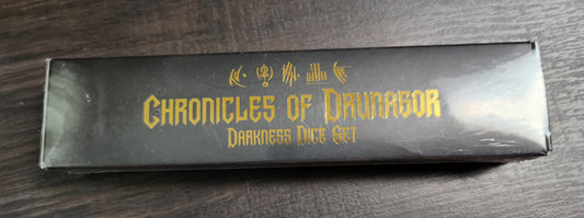 CHRONICLES OF DRUNAGOR: DARKNESS DICE SET (*See Per Order Flat Rate Shipping)