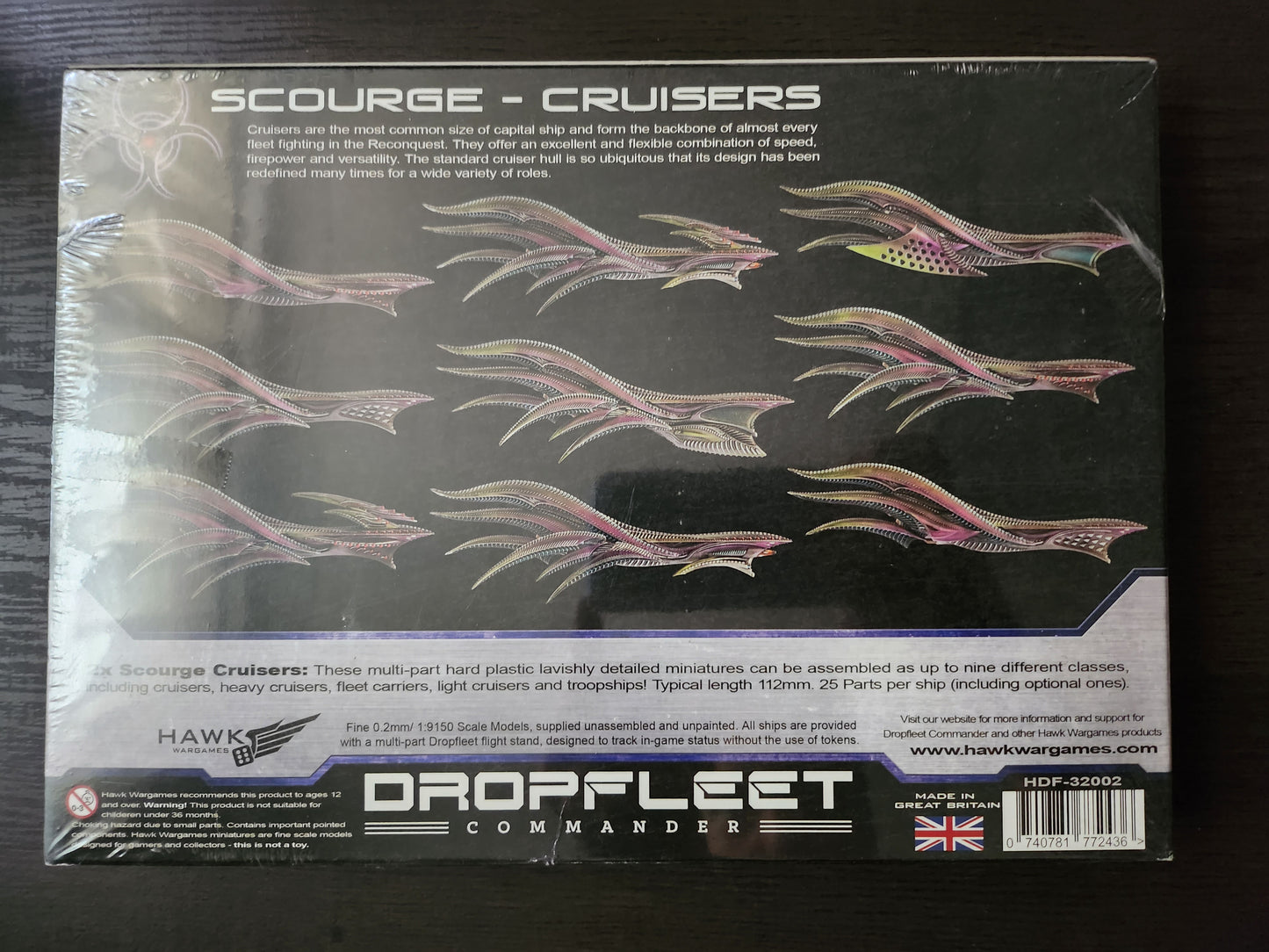 Dropfleet Commander: Scourge Cruiser box (*See Per Order Flat Rate Shipping)