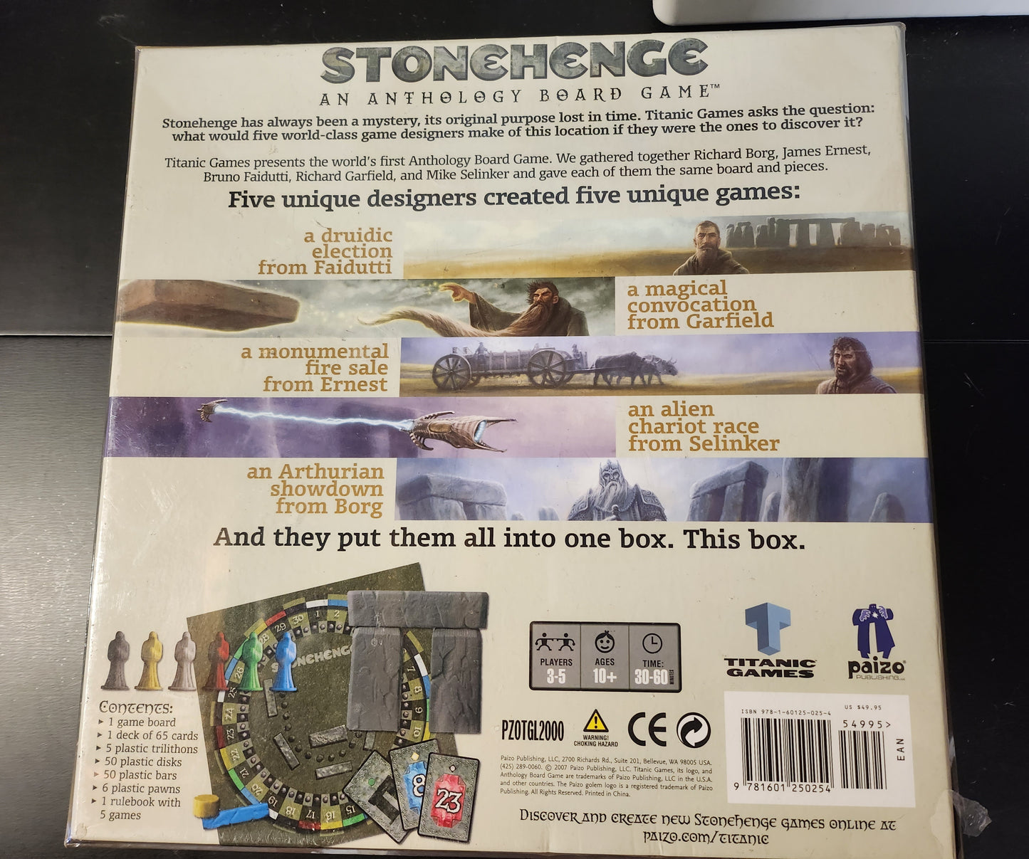 Stonehenge: an anthology board game (*See Per Order Flat Rate Shipping)