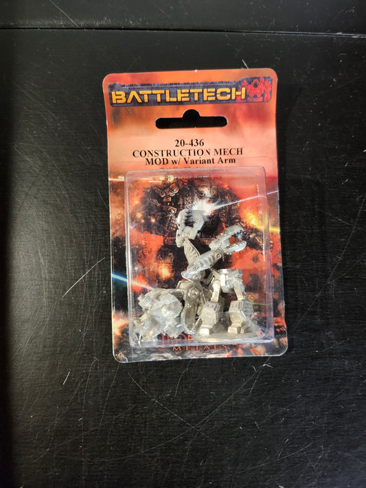 BattleTech: 20-436 Construction Mech / MOD w/ Variant Arm (*See Per Order Flat Rate Shipping)